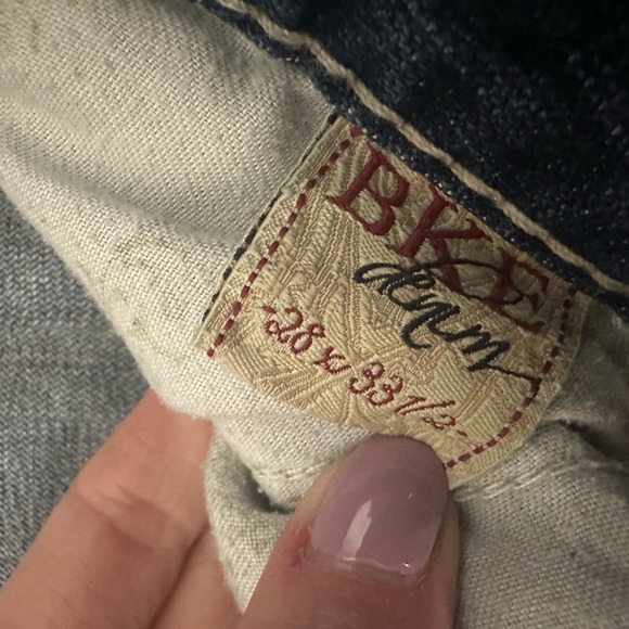 BKE Women's Star Flare Jeans in Blue - Picture 6 of 7